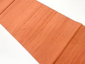 手織り紬抽象横段模様織出し袋帯